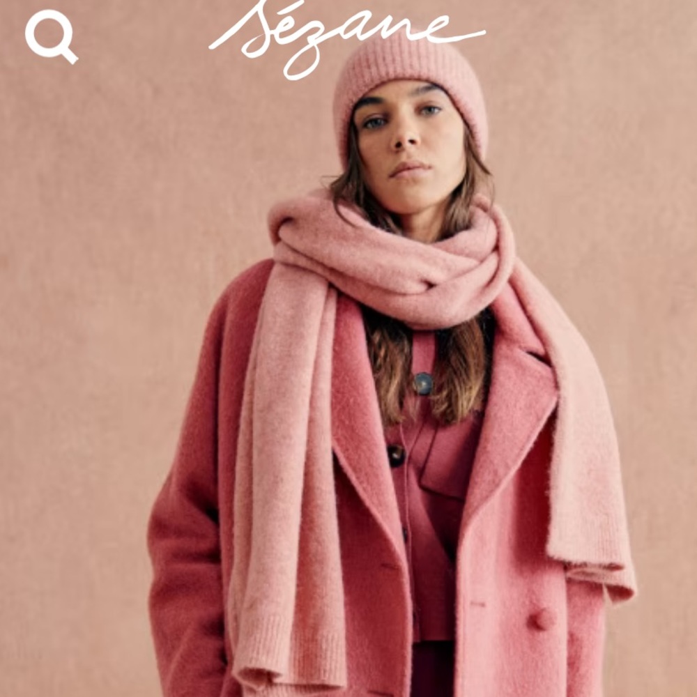 Sezane Marianne maxi scarf in baby alpaca. Never worn.
